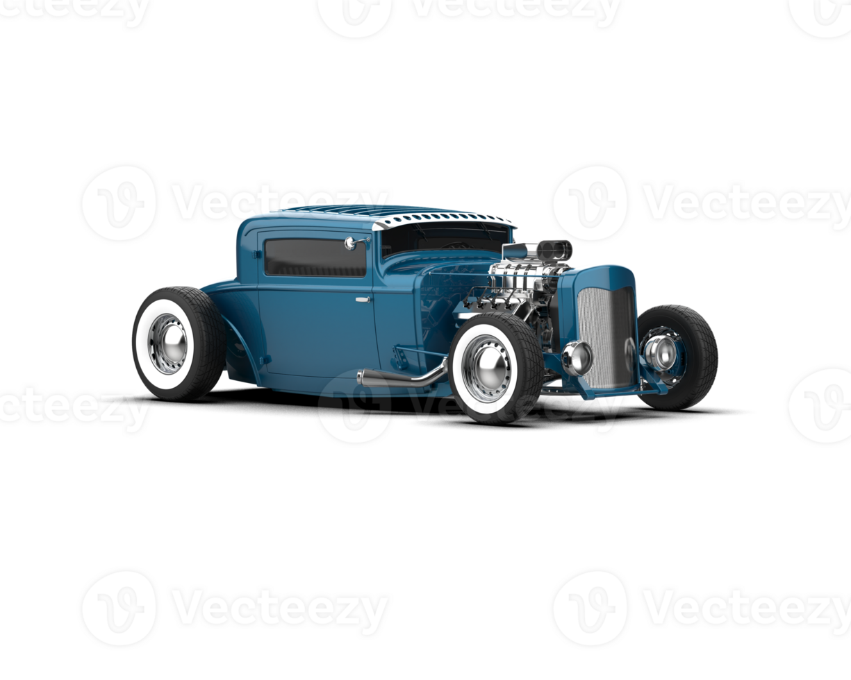 Muscle car isolated on background. 3d rendering - illustration png