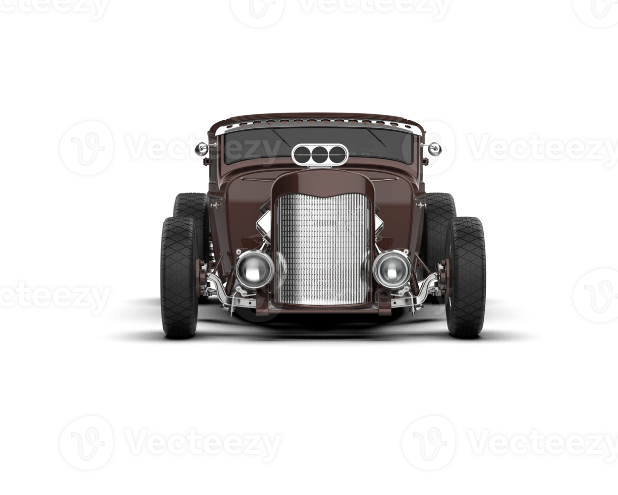 Muscle car isolated on background. 3d rendering - illustration png