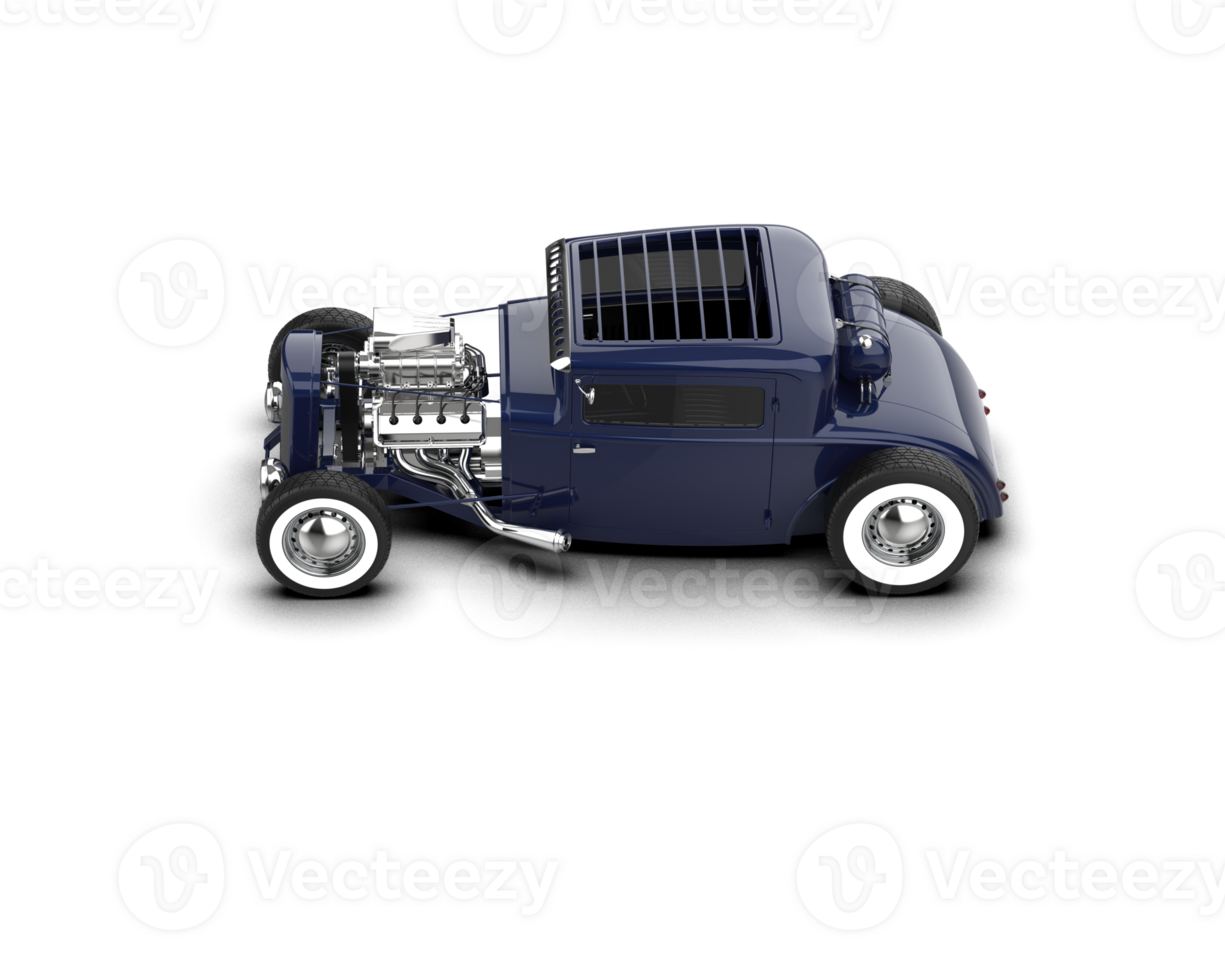 Muscle car isolated on background. 3d rendering - illustration png