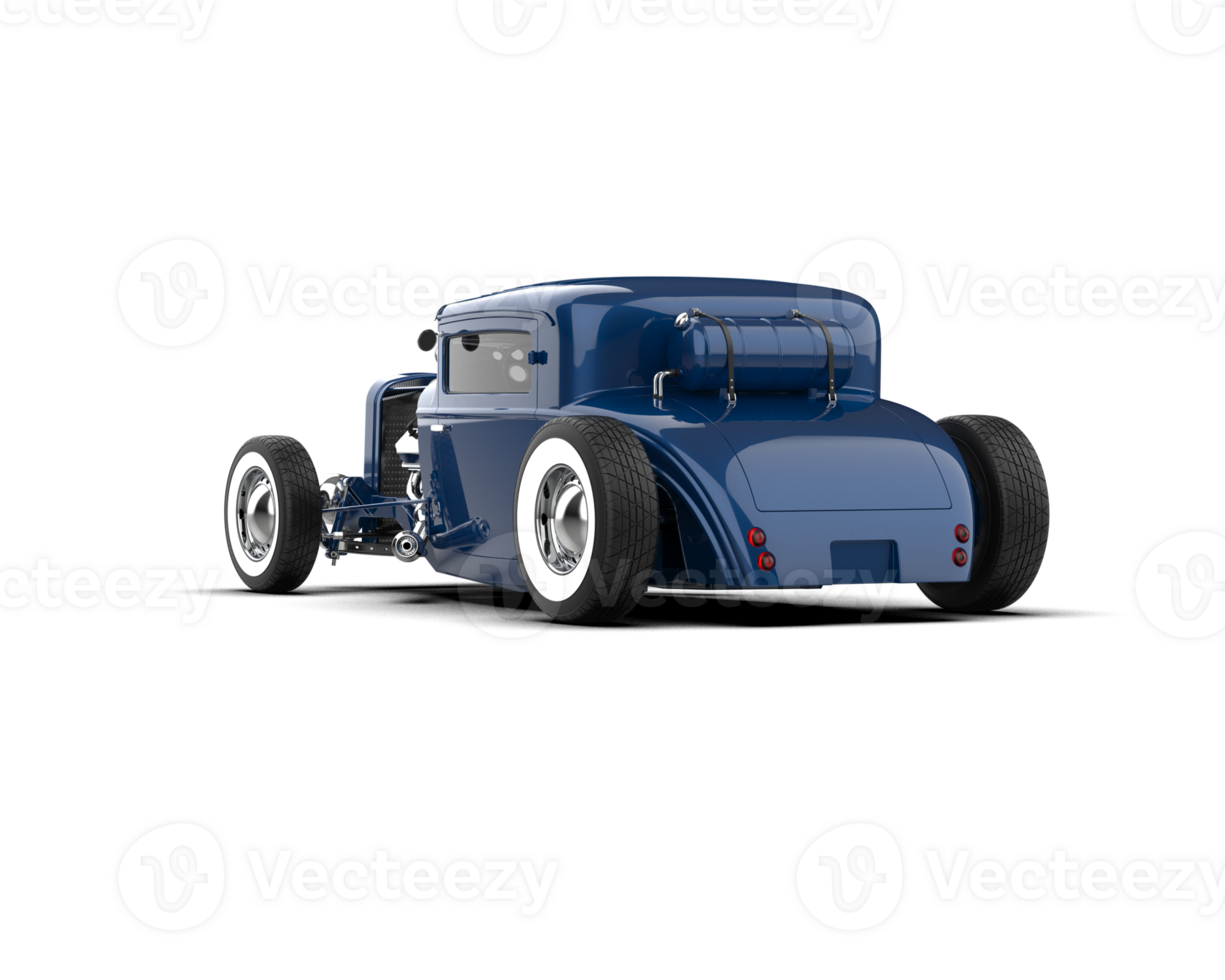 Muscle car isolated on background. 3d rendering - illustration png