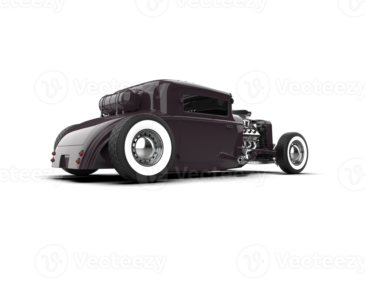Muscle car isolated on background. 3d rendering - illustration png