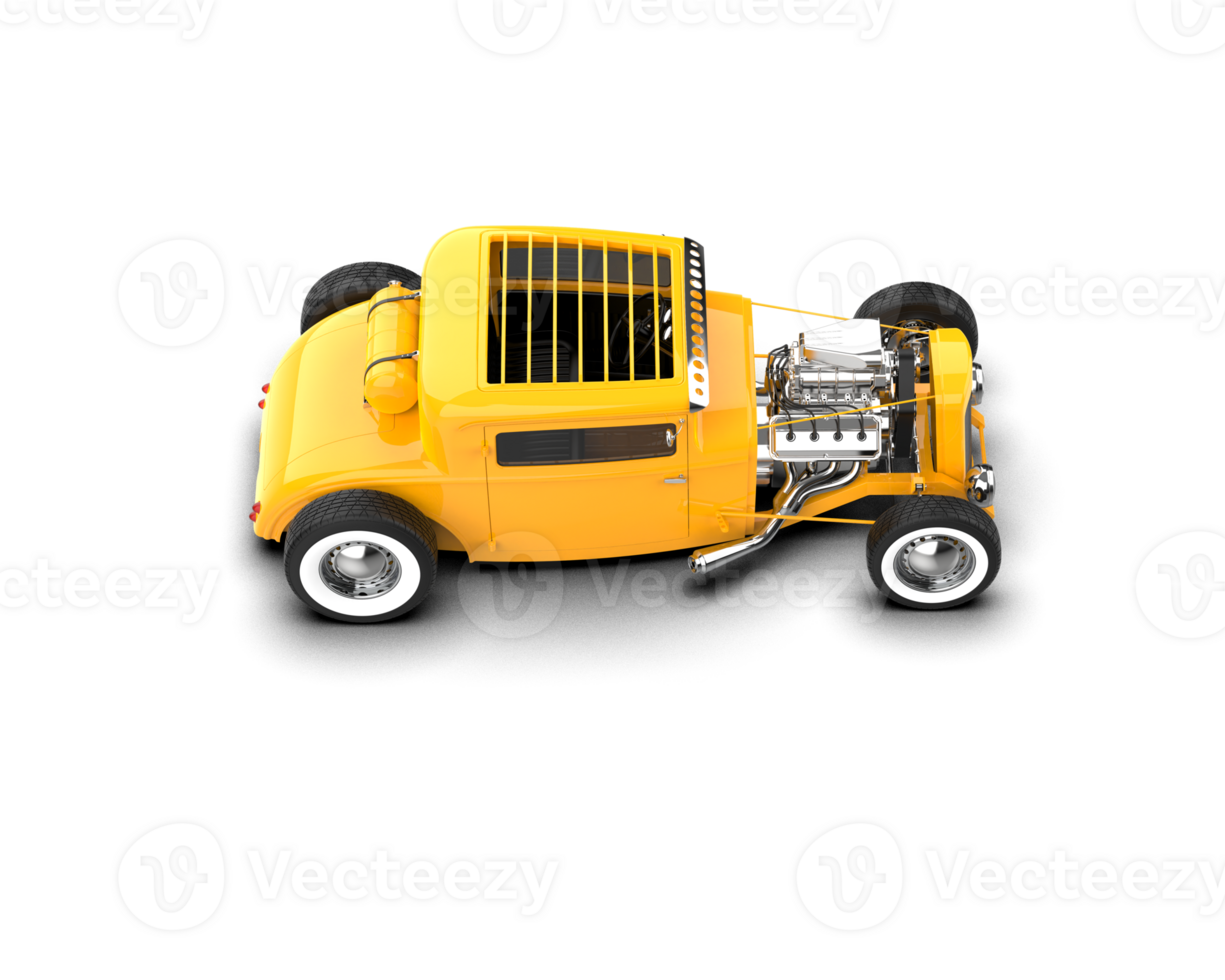 Muscle car isolated on background. 3d rendering - illustration png