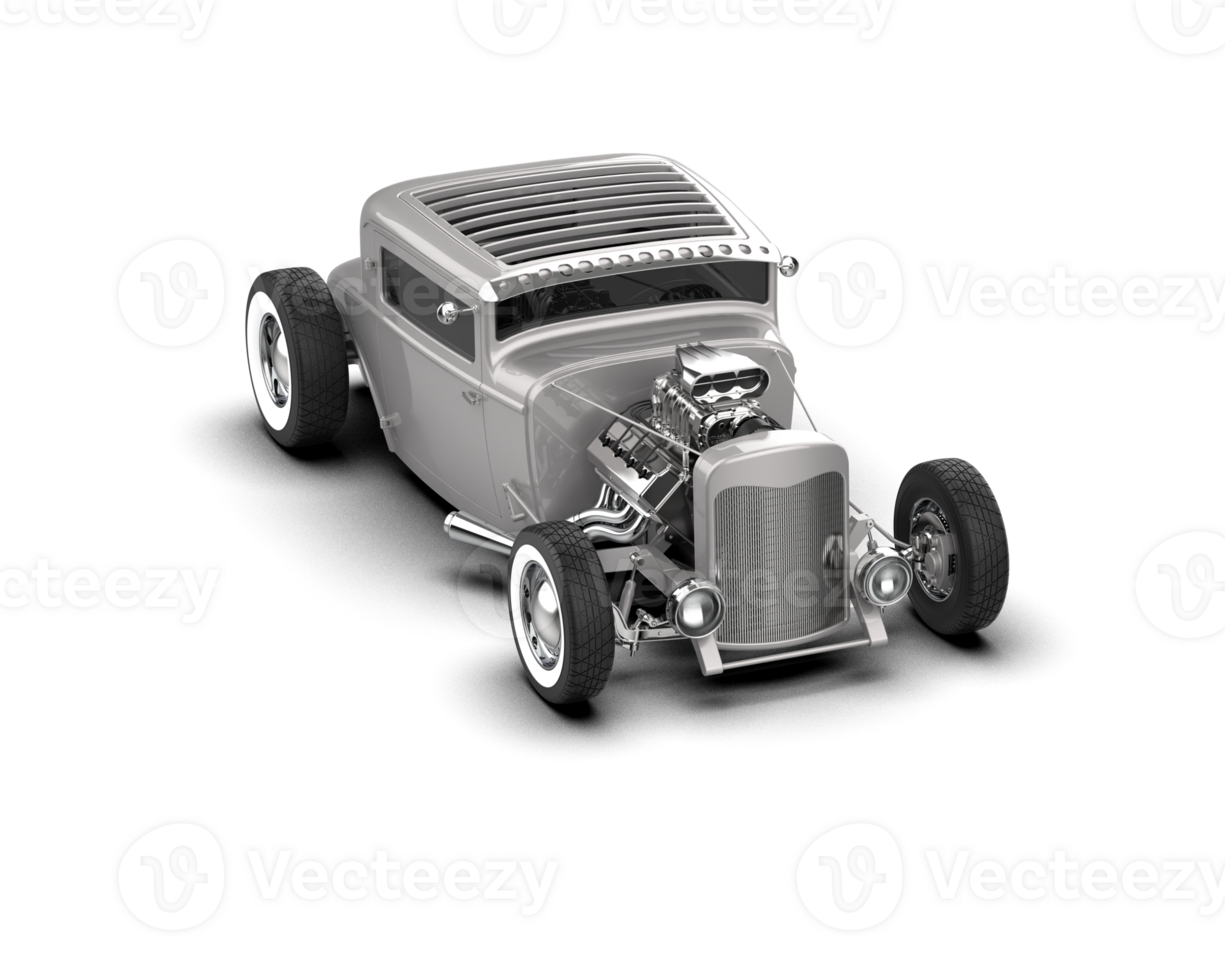 Muscle car isolated on background. 3d rendering - illustration png
