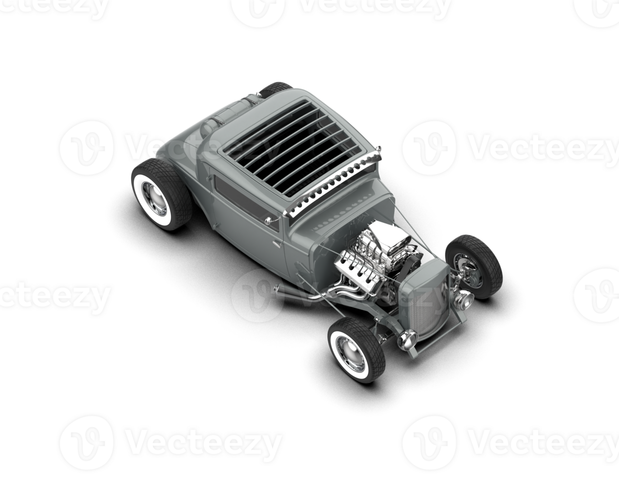 Muscle car isolated on background. 3d rendering - illustration png