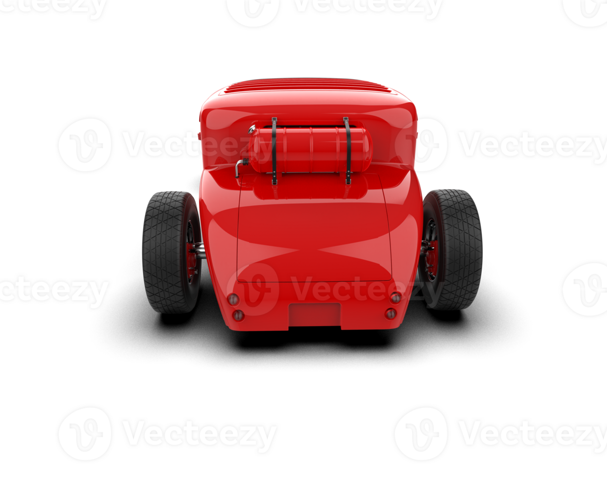 Muscle car isolated on background. 3d rendering - illustration png