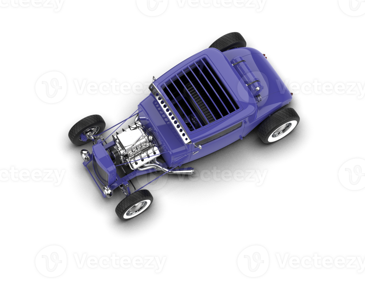 Muscle car isolated on background. 3d rendering - illustration png