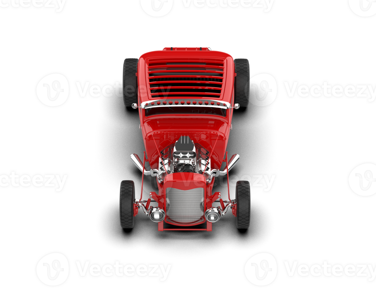 Muscle car isolated on background. 3d rendering - illustration png