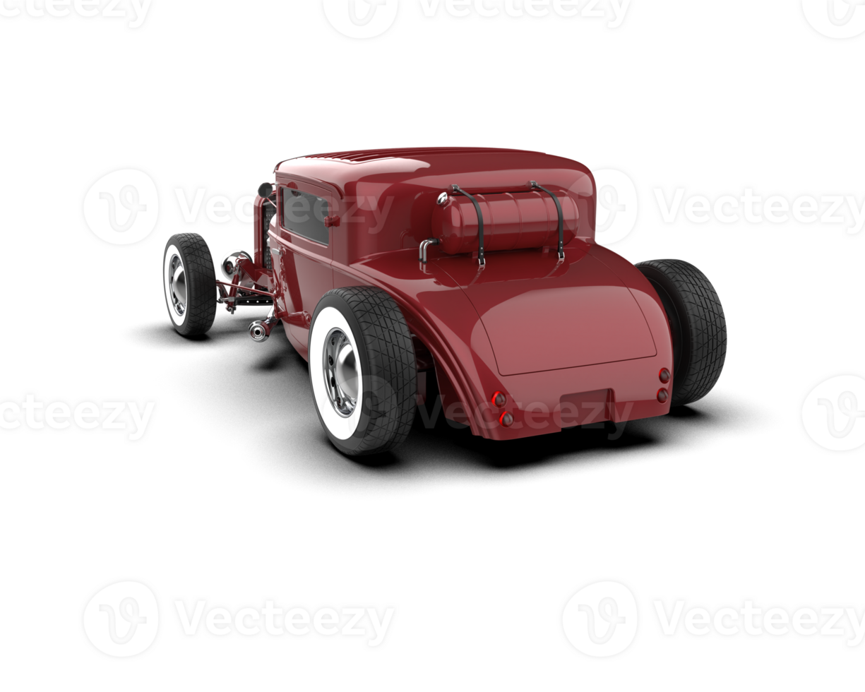 Muscle car isolated on background. 3d rendering - illustration png