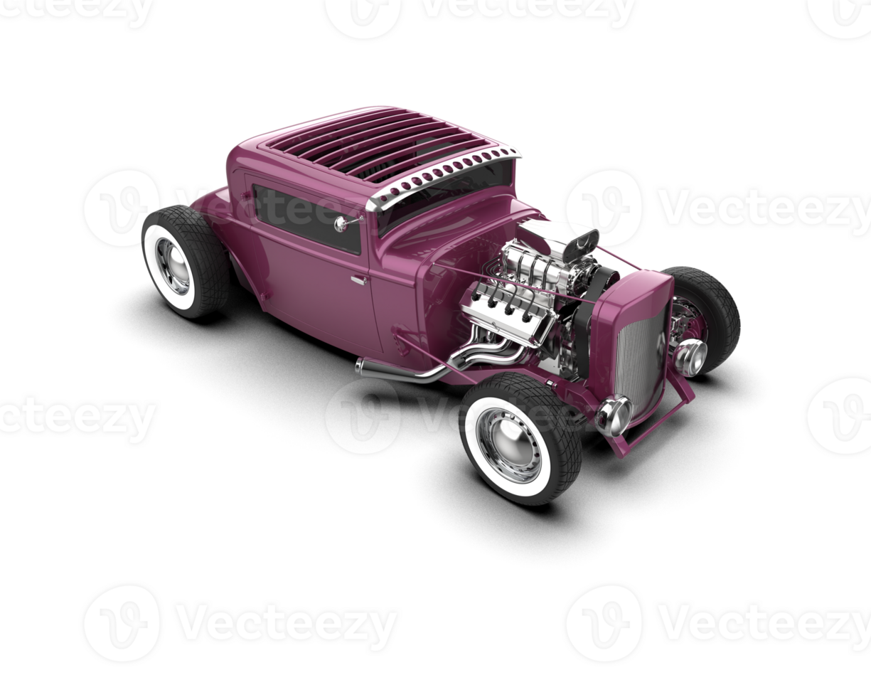 Muscle car isolated on background. 3d rendering - illustration png