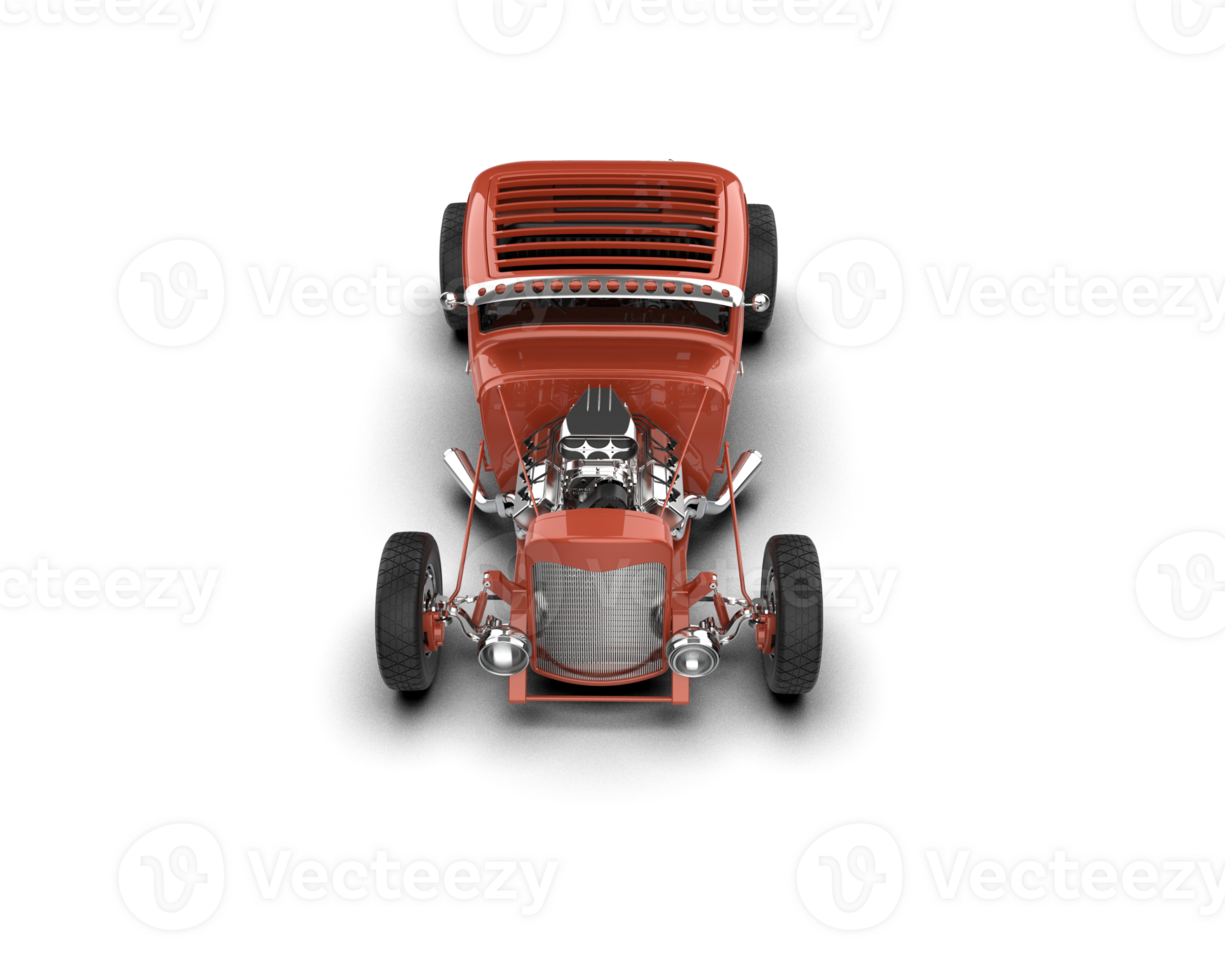 Muscle car isolated on background. 3d rendering - illustration png
