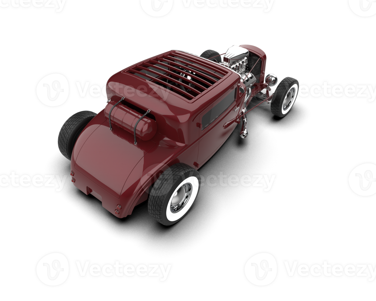 Muscle car isolated on background. 3d rendering - illustration png