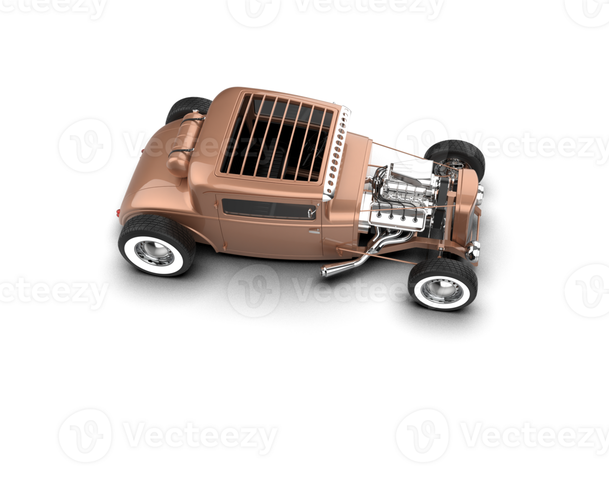 Muscle car isolated on background. 3d rendering - illustration png