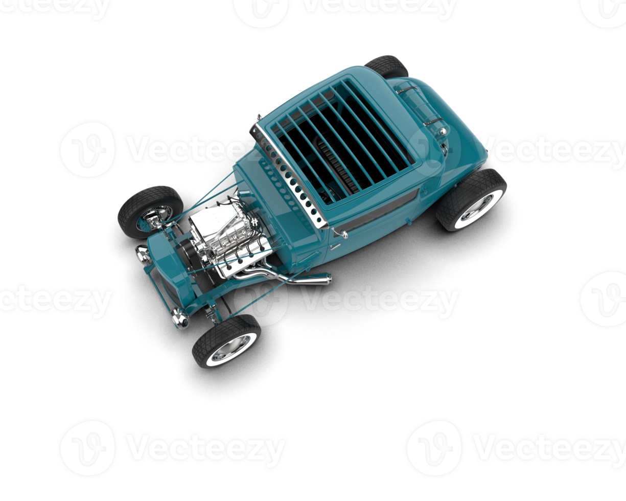 Muscle car isolated on background. 3d rendering - illustration png