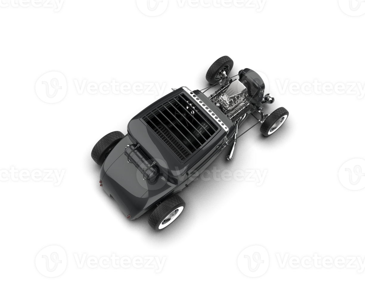 Muscle car isolated on background. 3d rendering - illustration png