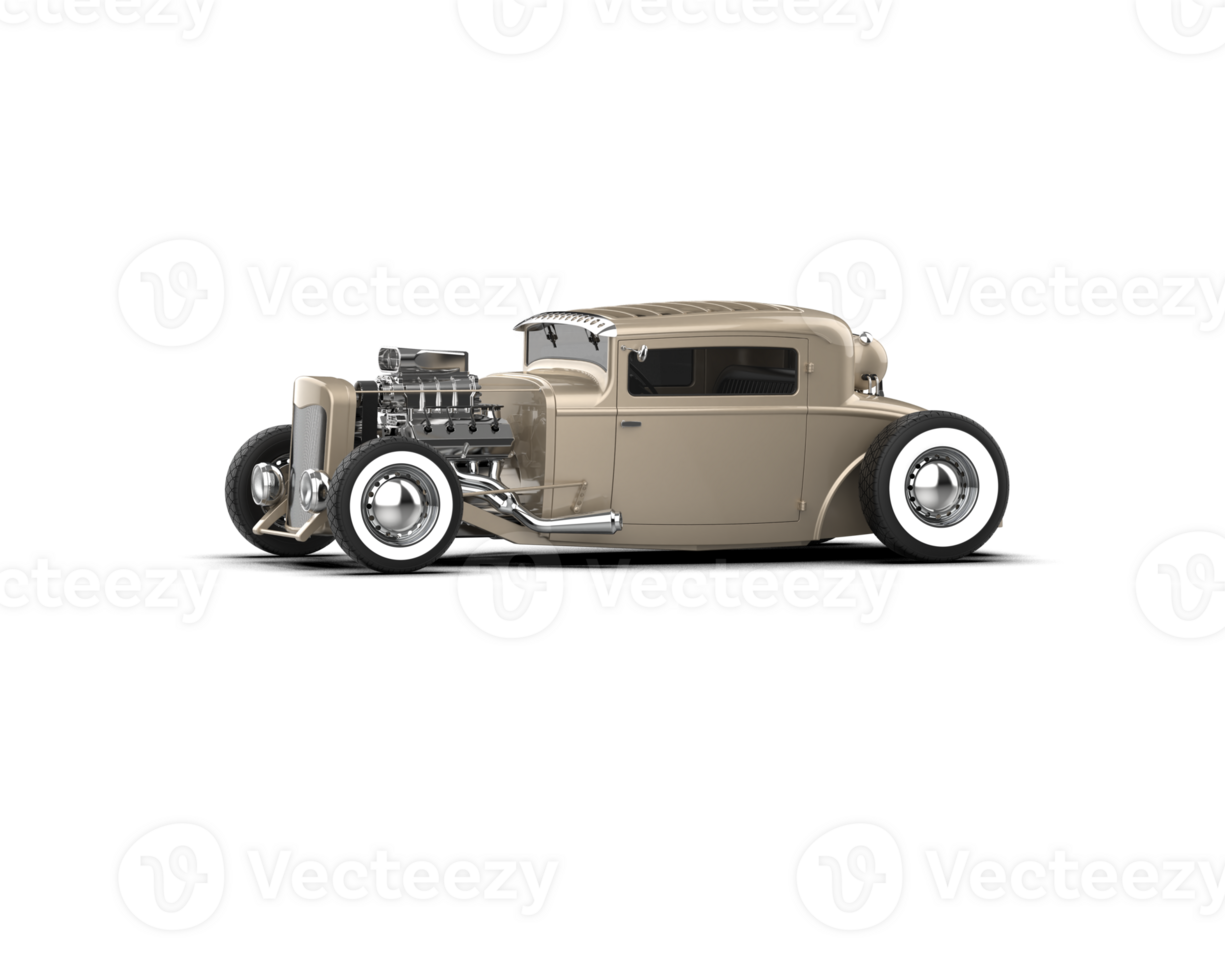 Muscle car isolated on background. 3d rendering - illustration png