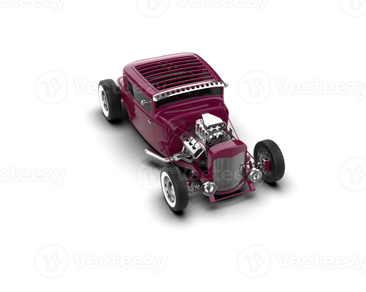 Muscle car isolated on background. 3d rendering - illustration png