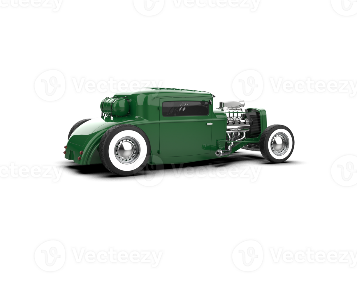 Muscle car isolated on background. 3d rendering - illustration png