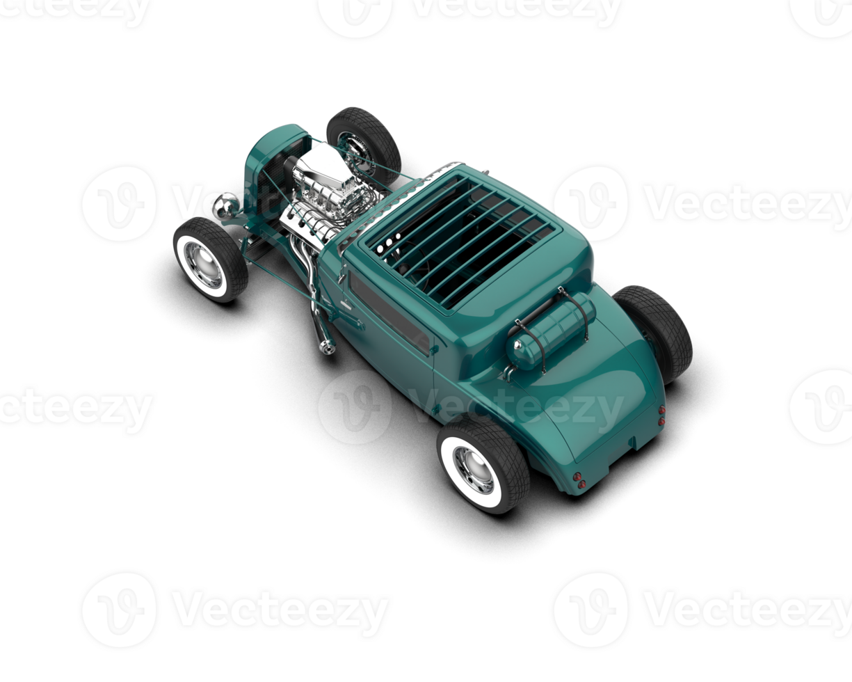 Muscle car isolated on background. 3d rendering - illustration png