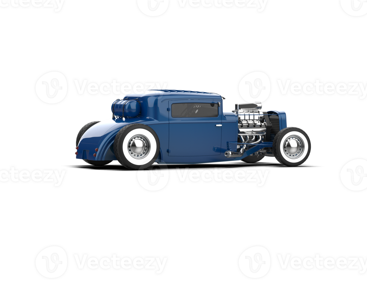 Muscle car isolated on background. 3d rendering - illustration png
