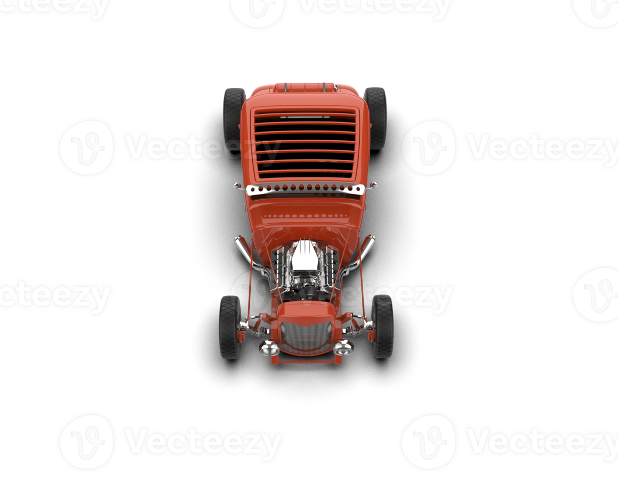 Muscle car isolated on background. 3d rendering - illustration png