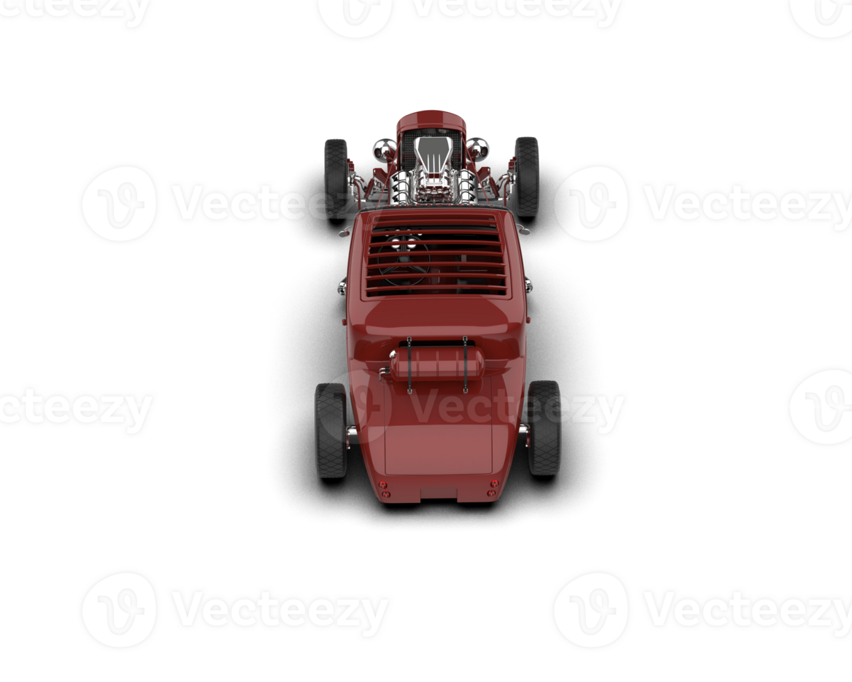 Muscle car isolated on background. 3d rendering - illustration png