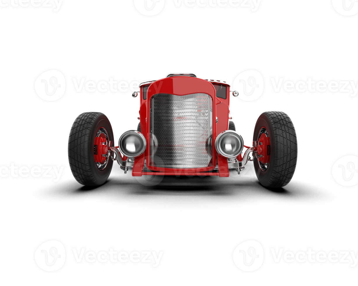 Muscle car isolated on background. 3d rendering - illustration png