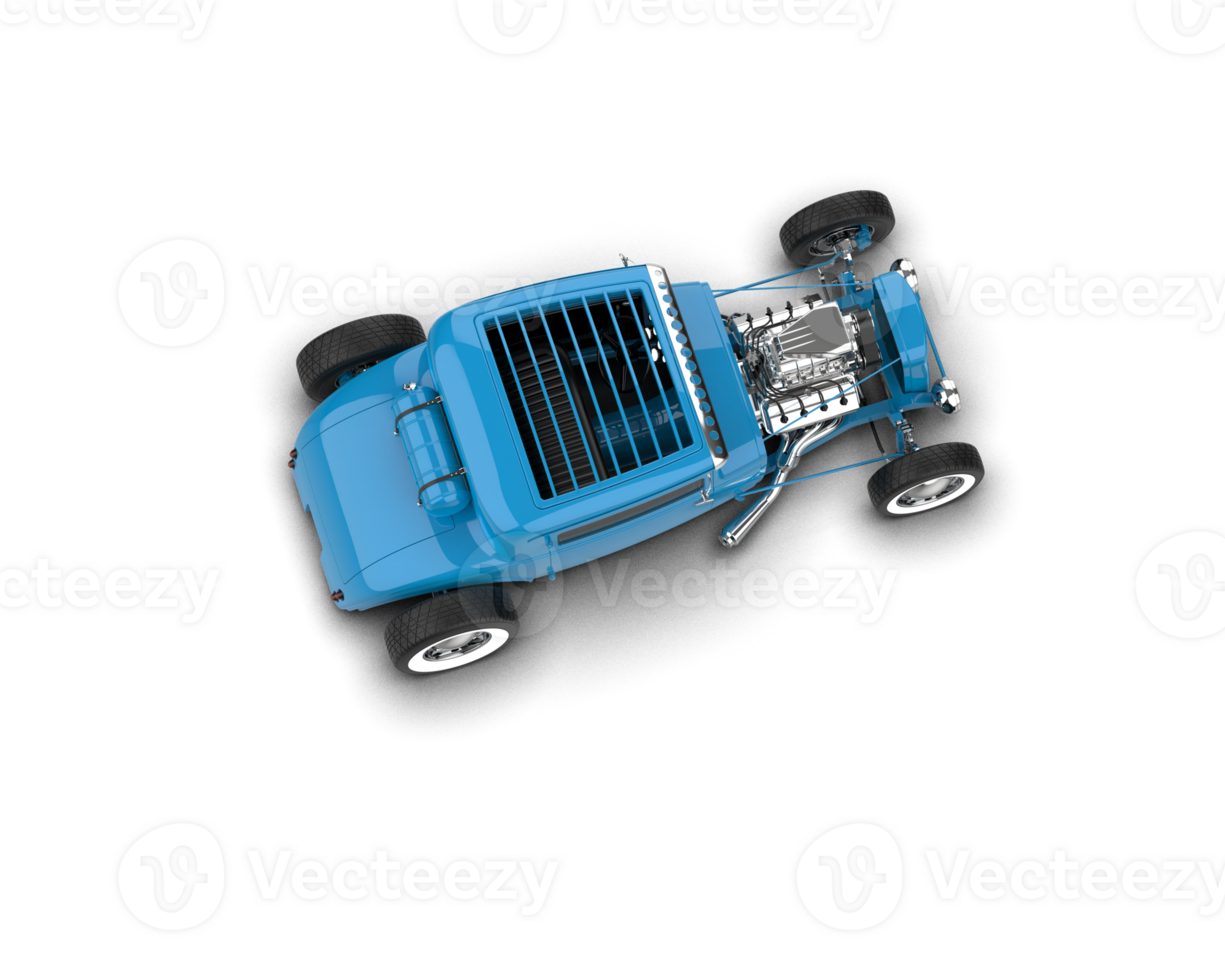 Muscle car isolated on background. 3d rendering - illustration png