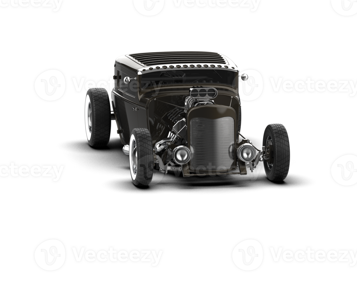 Muscle car isolated on background. 3d rendering - illustration png