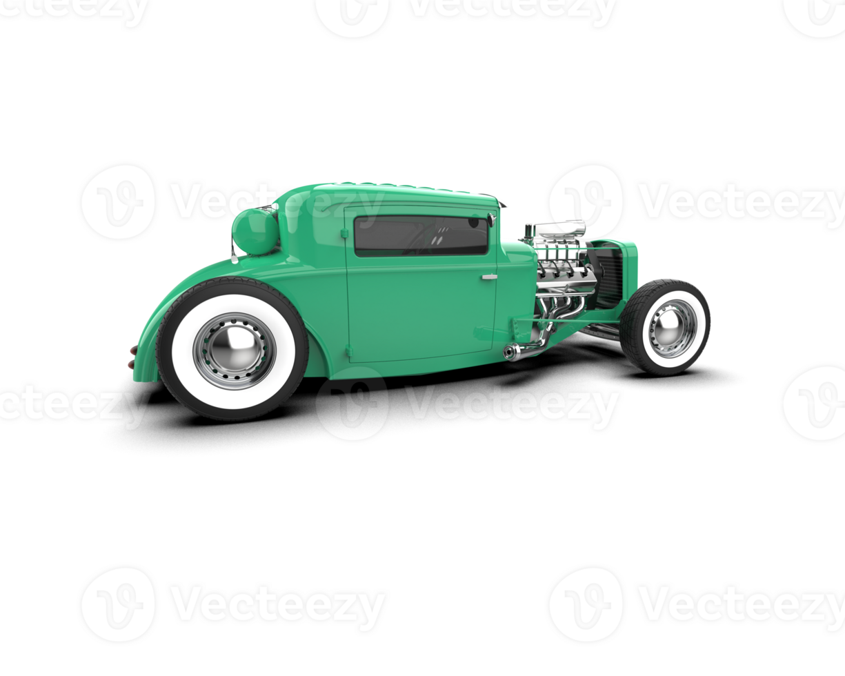 Muscle car isolated on background. 3d rendering - illustration png