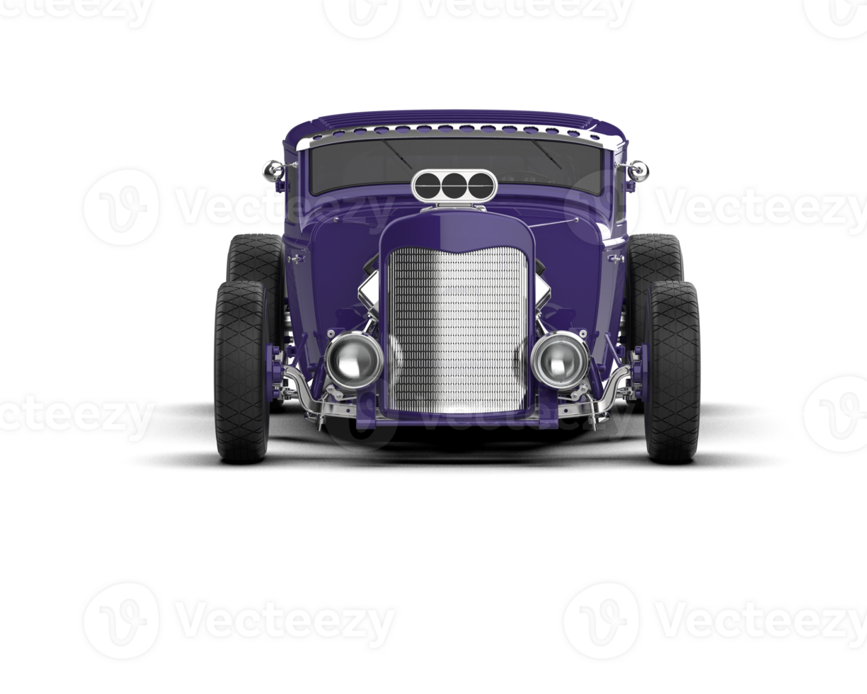 Muscle car isolated on background. 3d rendering - illustration png