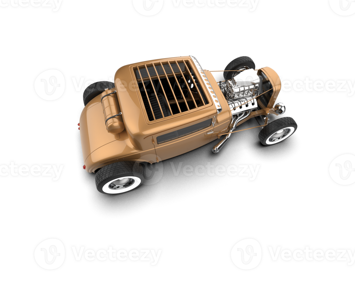 Muscle car isolated on background. 3d rendering - illustration png