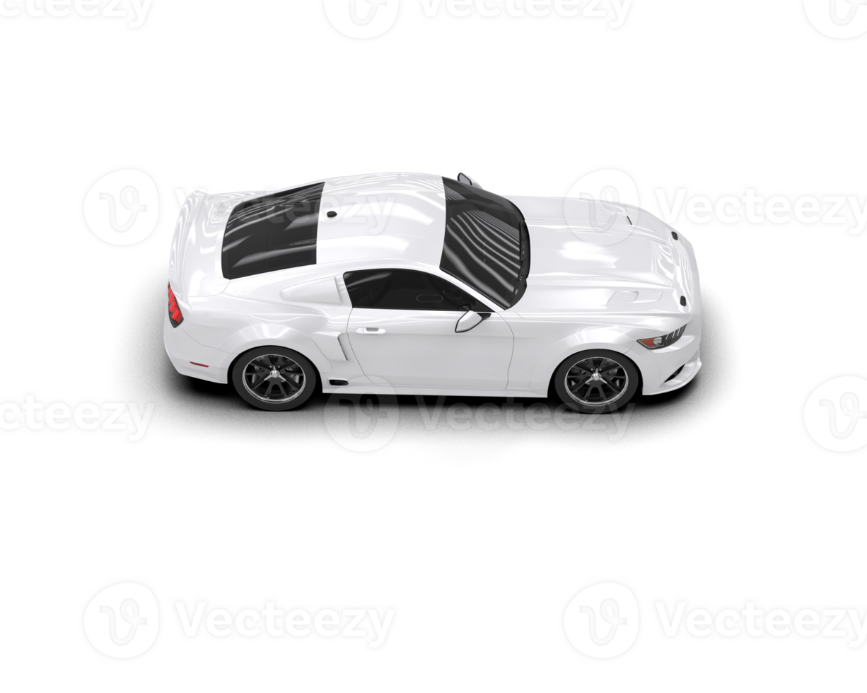 Muscle car isolated on background. 3d rendering - illustration png