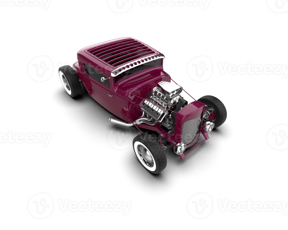 Muscle car isolated on background. 3d rendering - illustration png