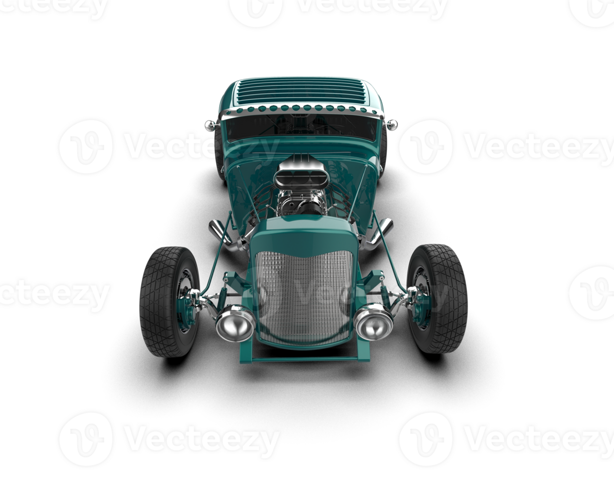 Muscle car isolated on background. 3d rendering - illustration png