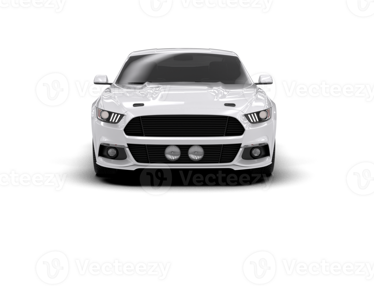 Muscle car isolated on background. 3d rendering - illustration png