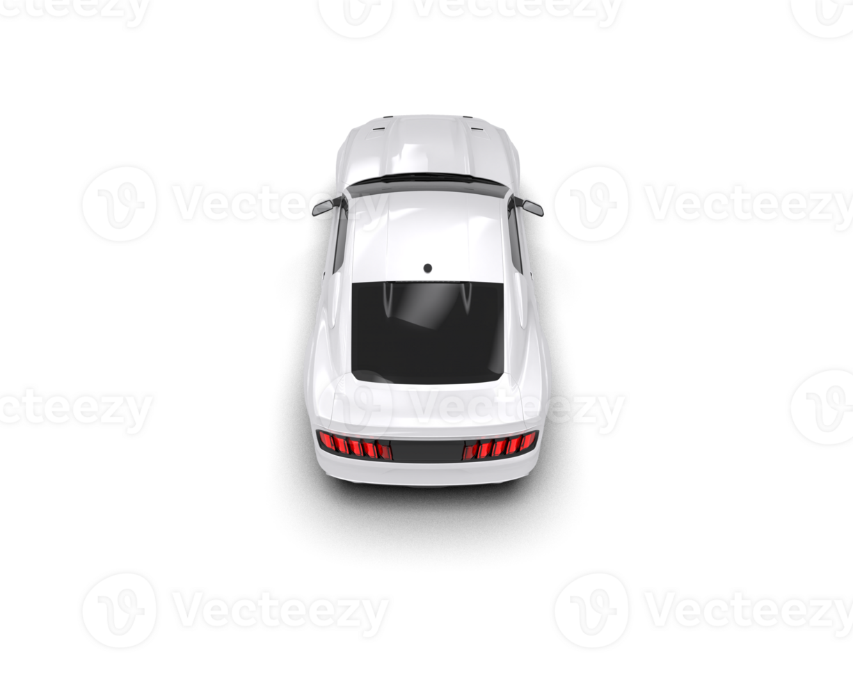 Muscle car isolated on background. 3d rendering - illustration png