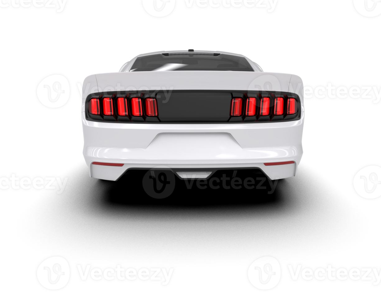 Muscle car isolated on background. 3d rendering - illustration png