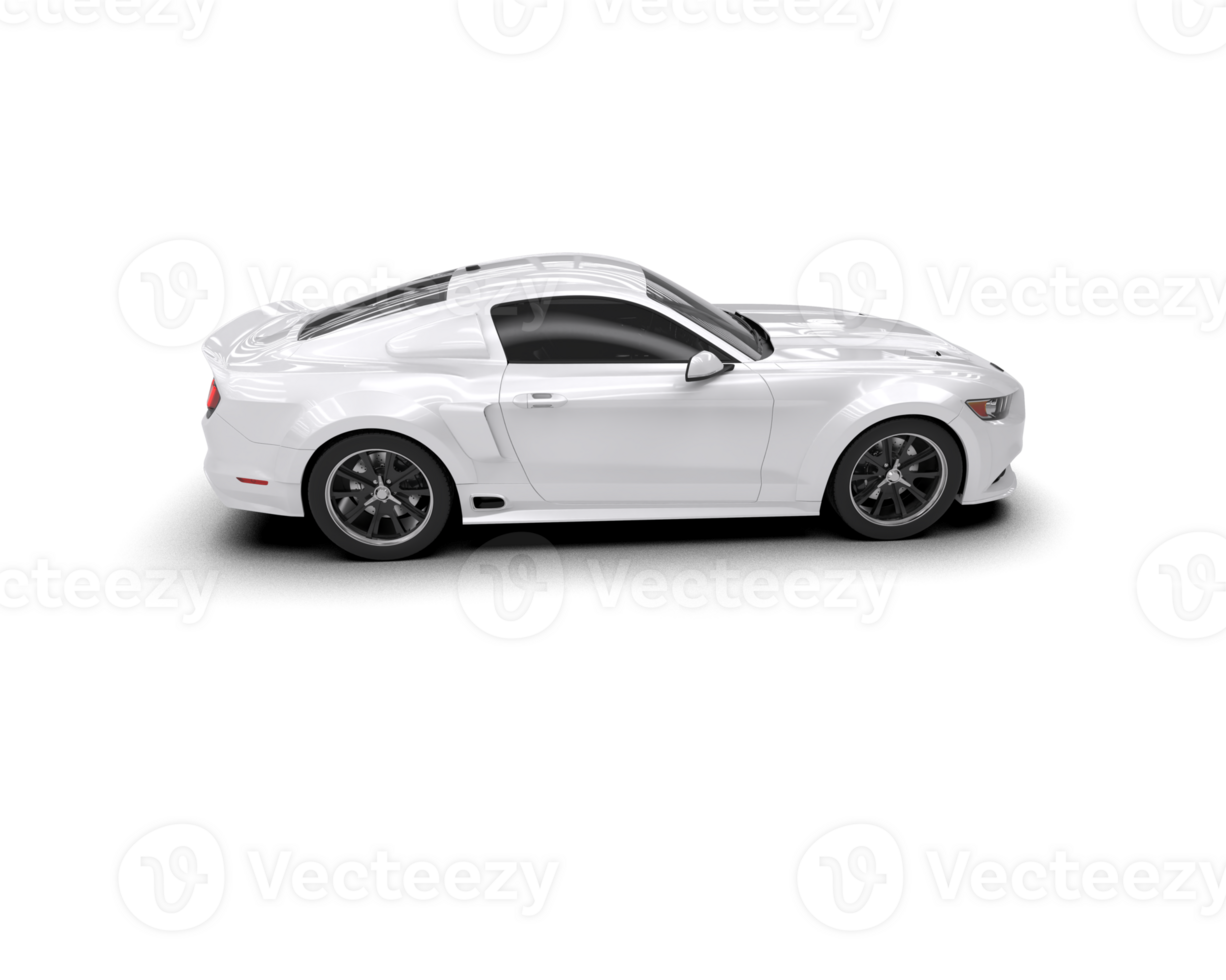 Muscle car isolated on background. 3d rendering - illustration png