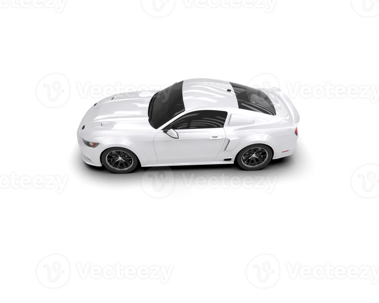 Muscle car isolated on background. 3d rendering - illustration png