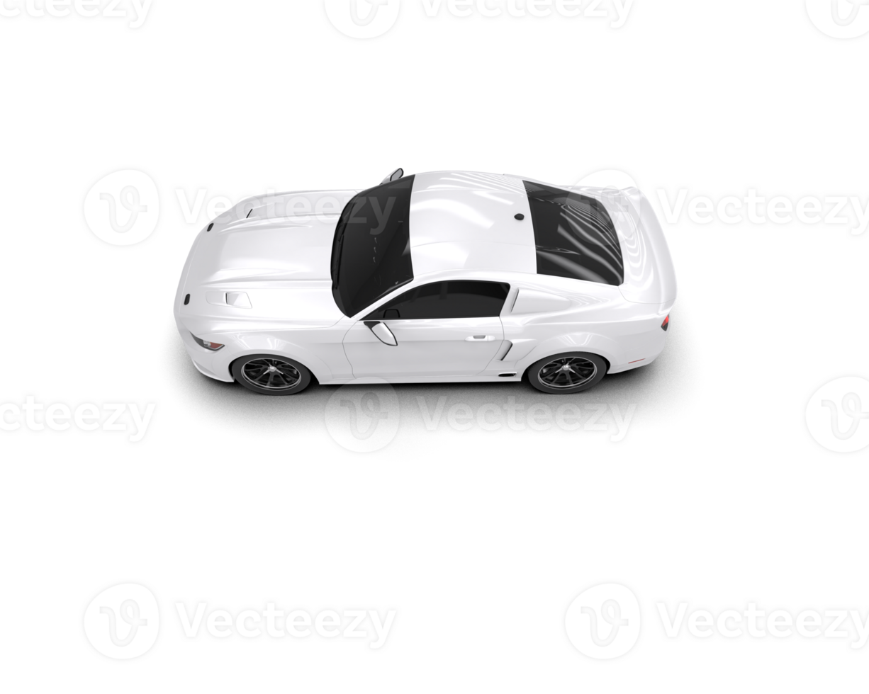Muscle car isolated on background. 3d rendering - illustration png