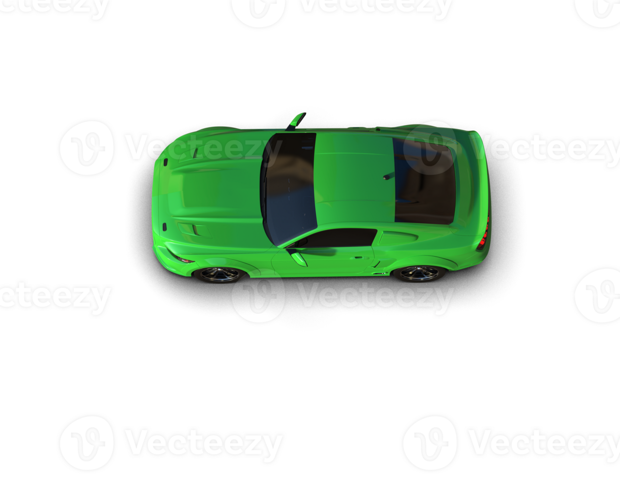 Muscle car isolated on background. 3d rendering - illustration png