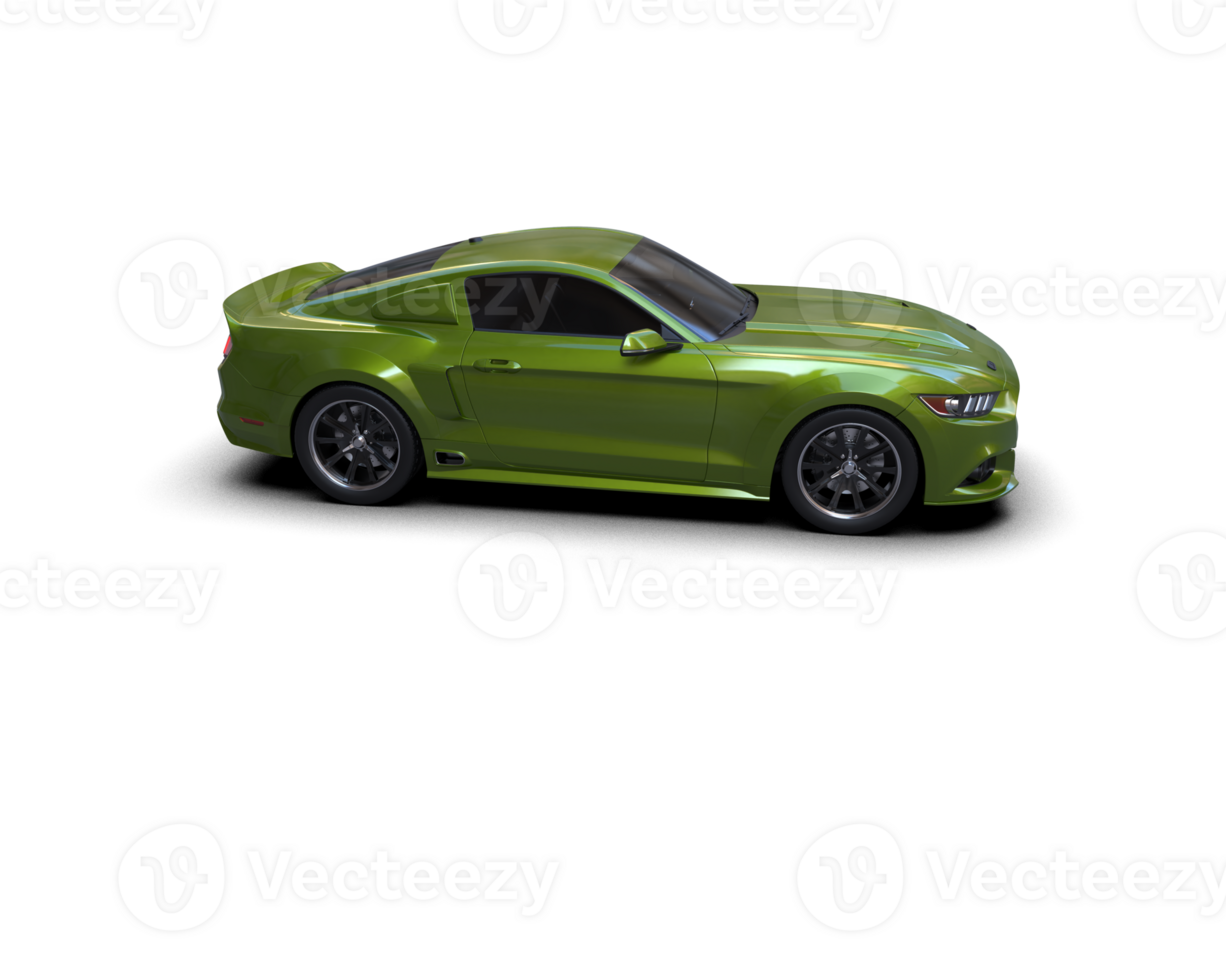 Muscle car isolated on background. 3d rendering - illustration png