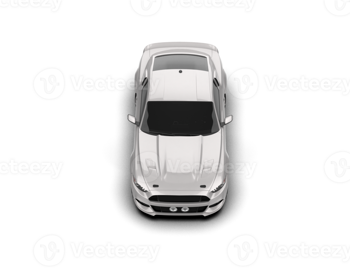 Muscle car isolated on background. 3d rendering - illustration png