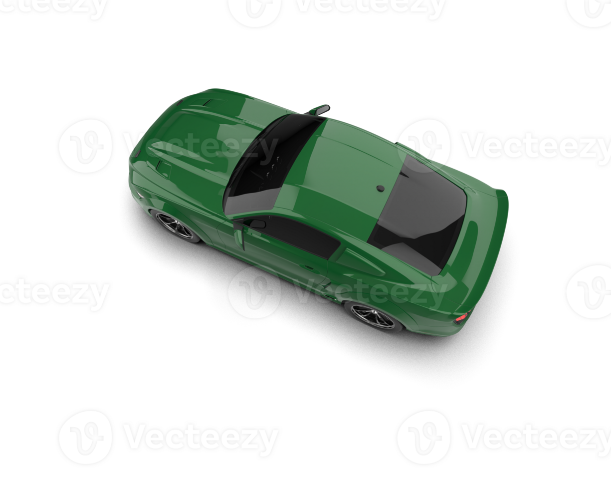 Muscle car isolated on background. 3d rendering - illustration png