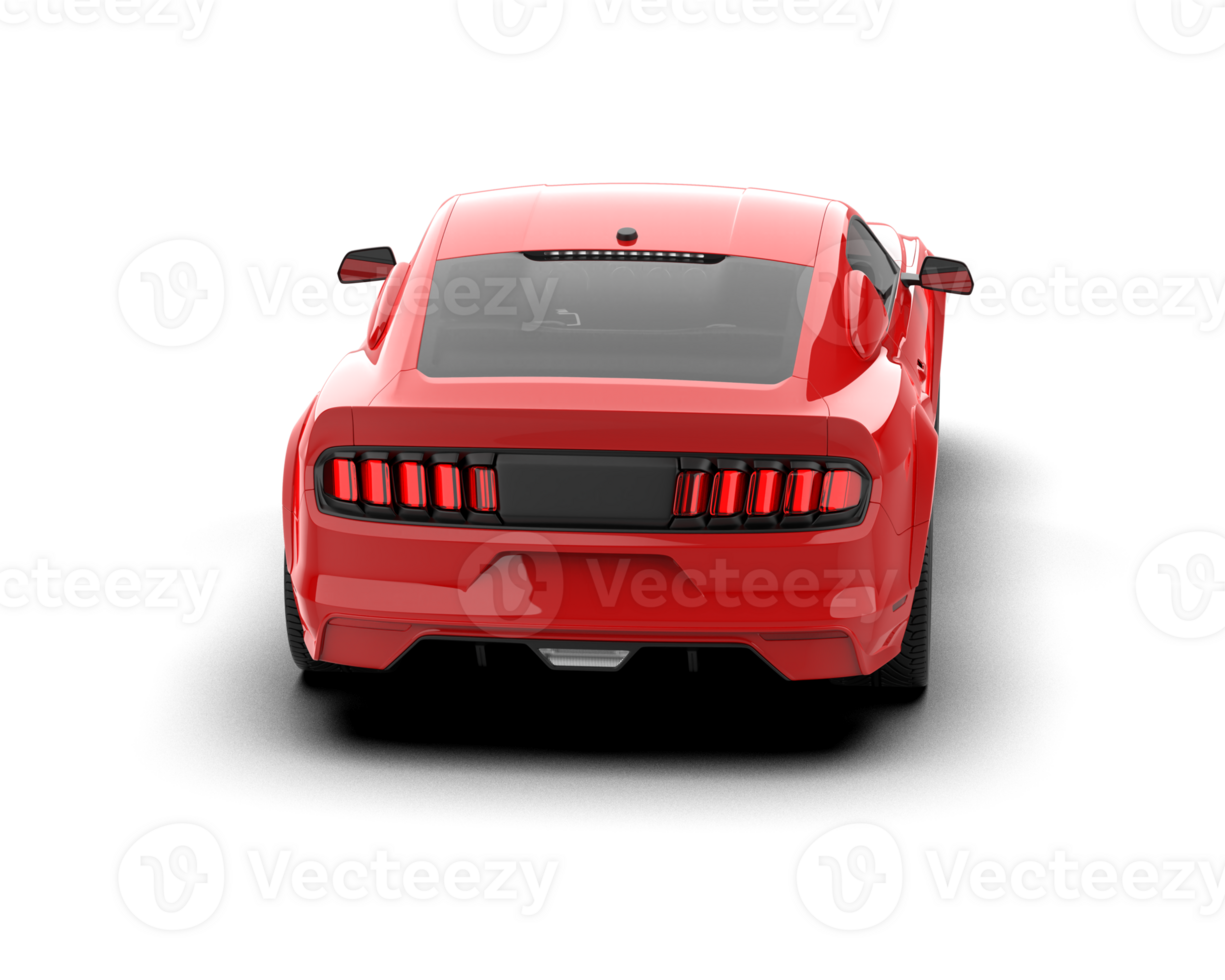 Muscle car isolated on background. 3d rendering - illustration png