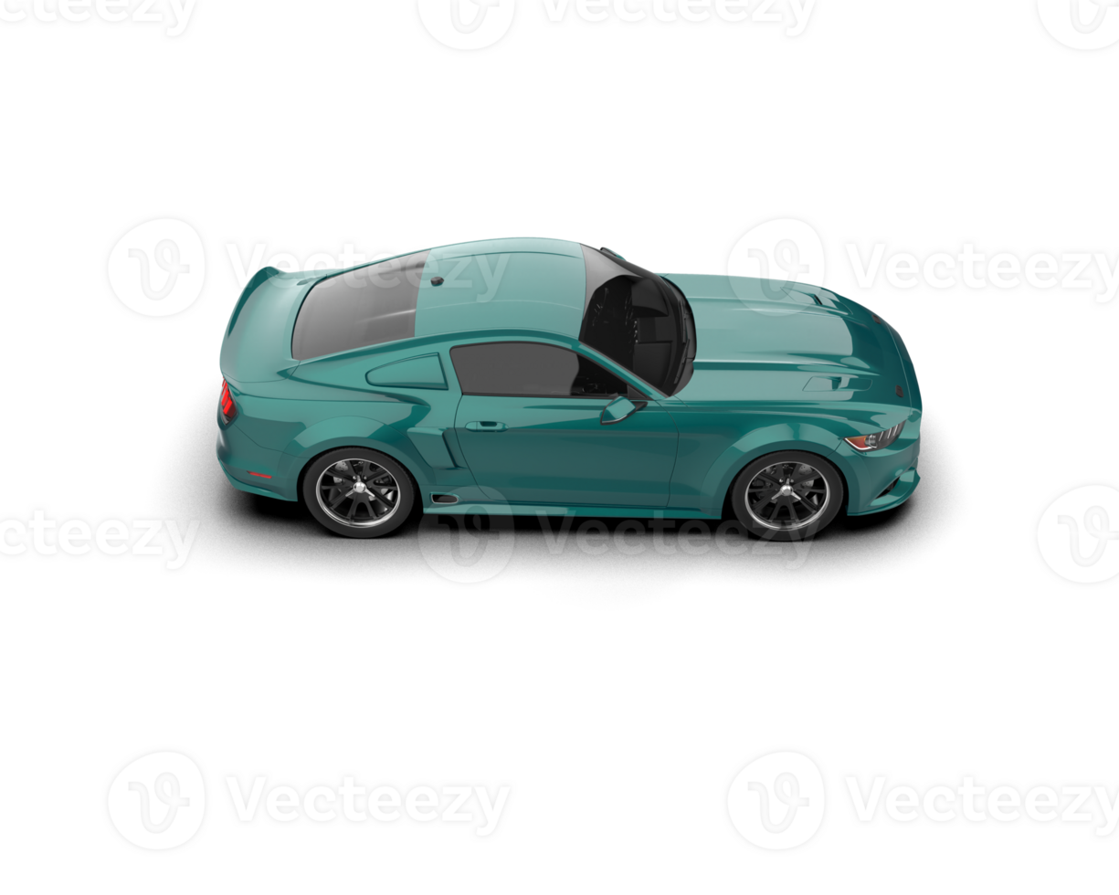 Muscle car isolated on background. 3d rendering - illustration png
