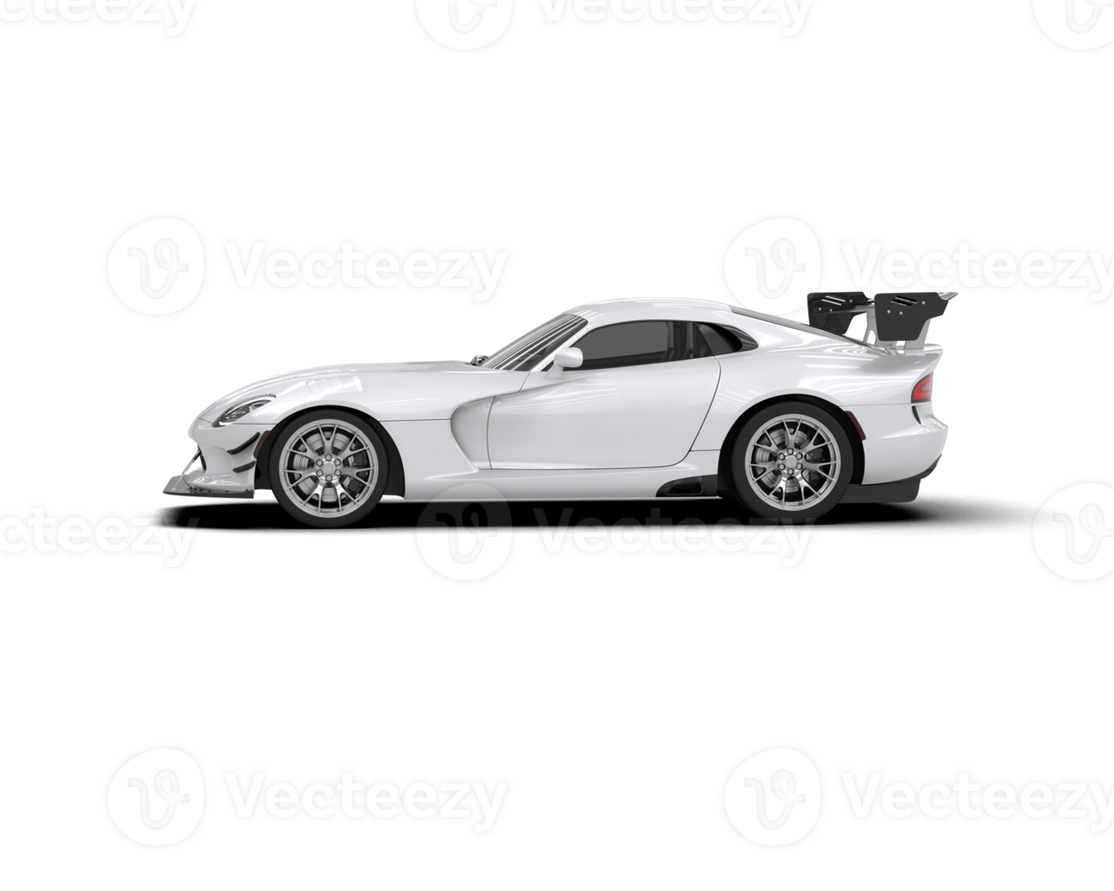 Muscle car isolated on background. 3d rendering - illustration png