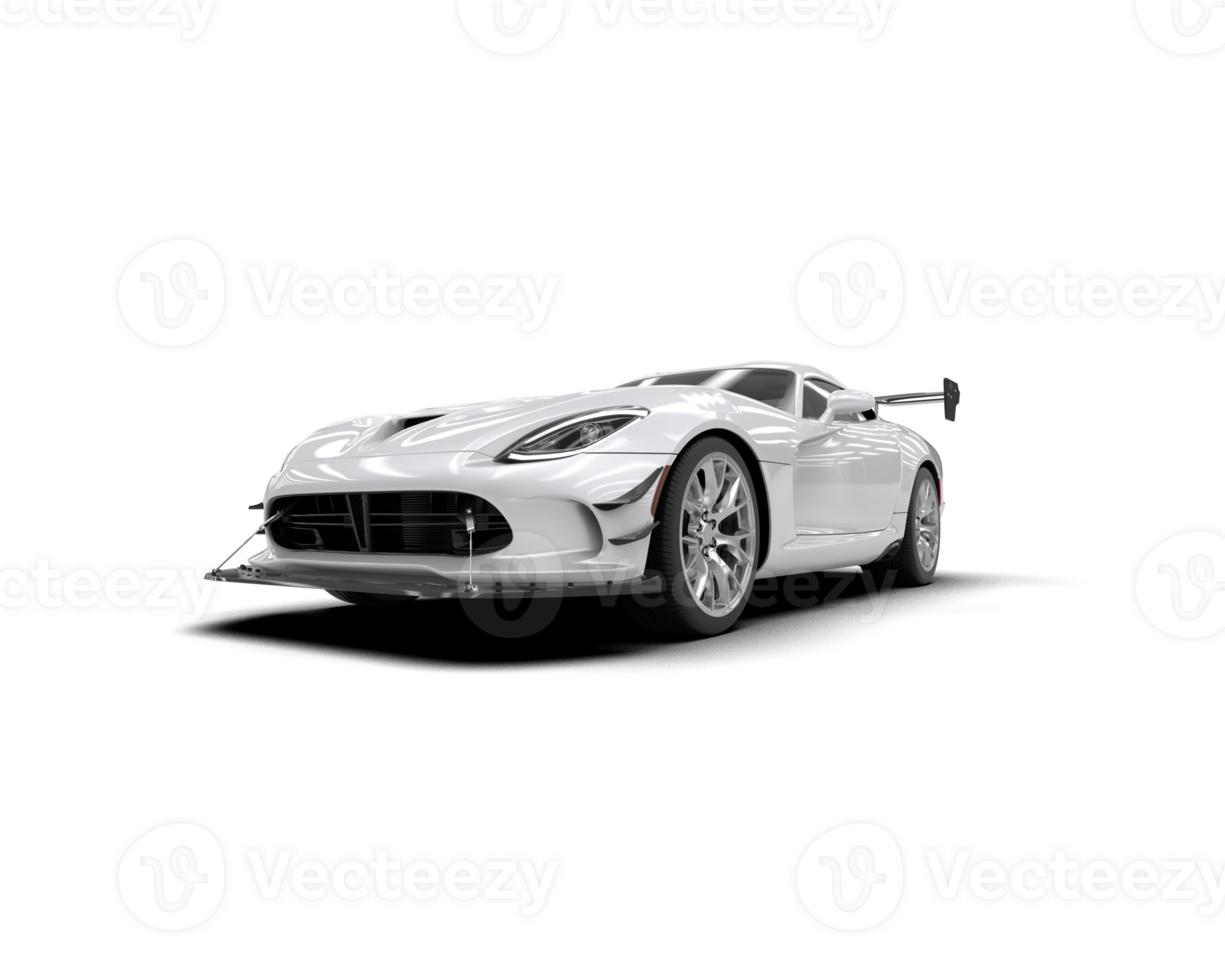 Muscle car isolated on background. 3d rendering - illustration png