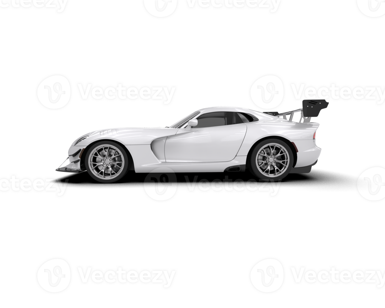 Muscle car isolated on background. 3d rendering - illustration png