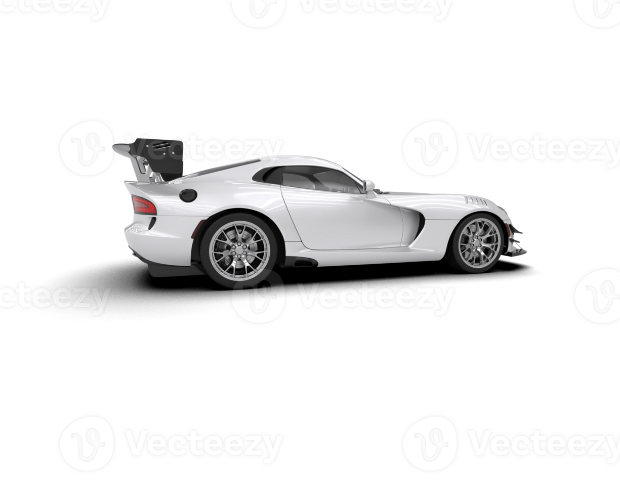 Muscle car isolated on background. 3d rendering - illustration png